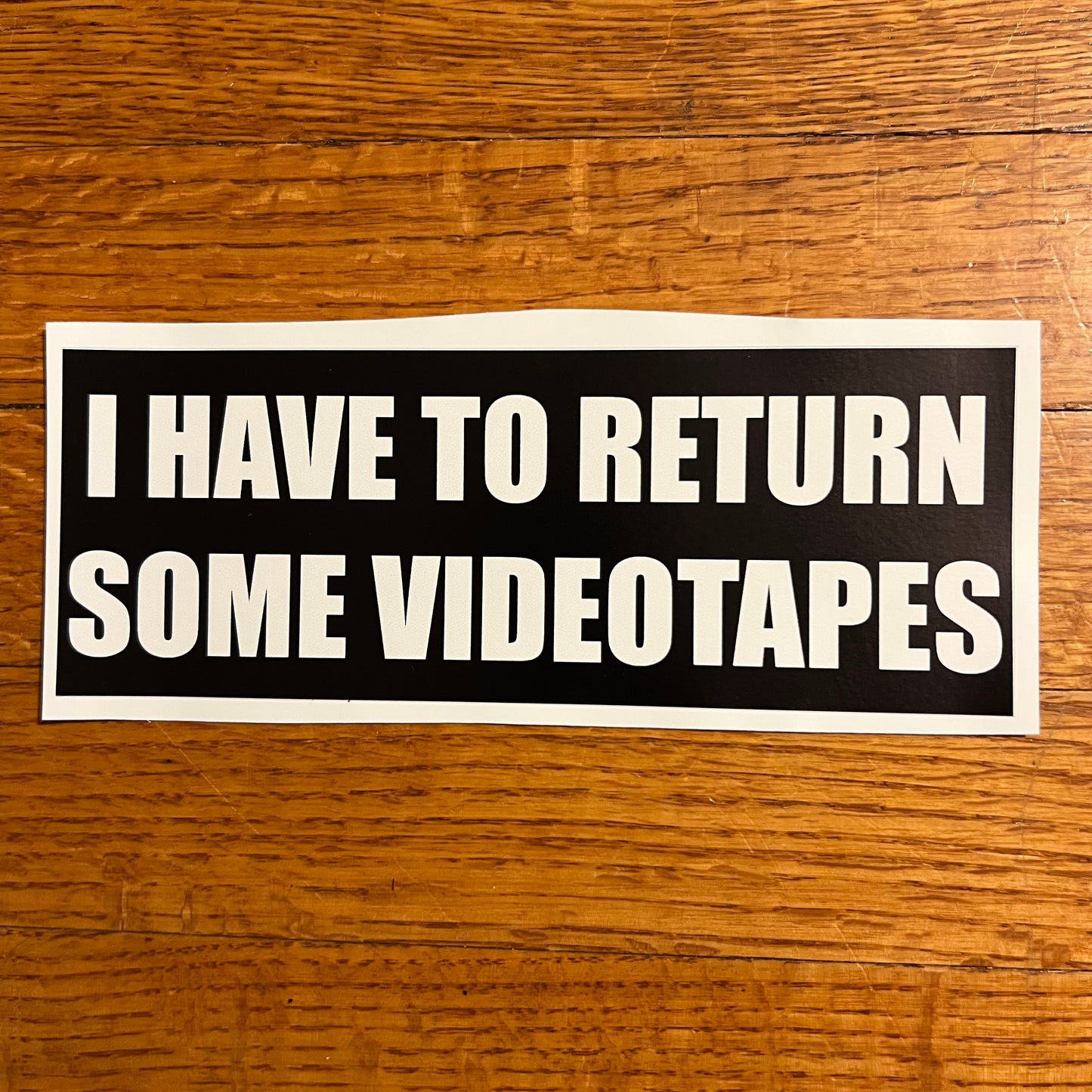 American Psycho Return Some Video Tapes Bumper Sticker