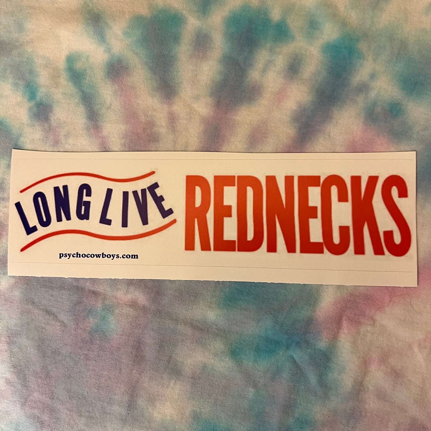 Vintage Inspired “Long Live Rednecks” Southern Country Cowboy Bumper Sticker
