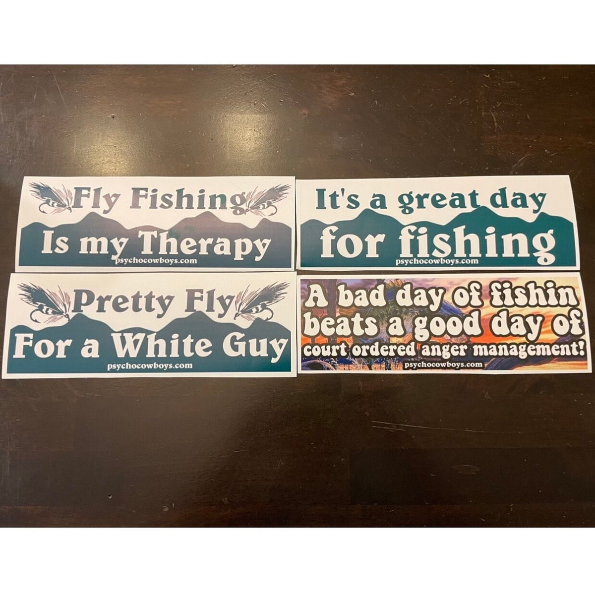 Colorado Fly Fishing Bumper Sticker Pack Psycho Cowboys