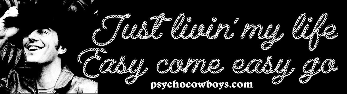 Jerry Jeff Walker Gettin' By Bumper Sticker