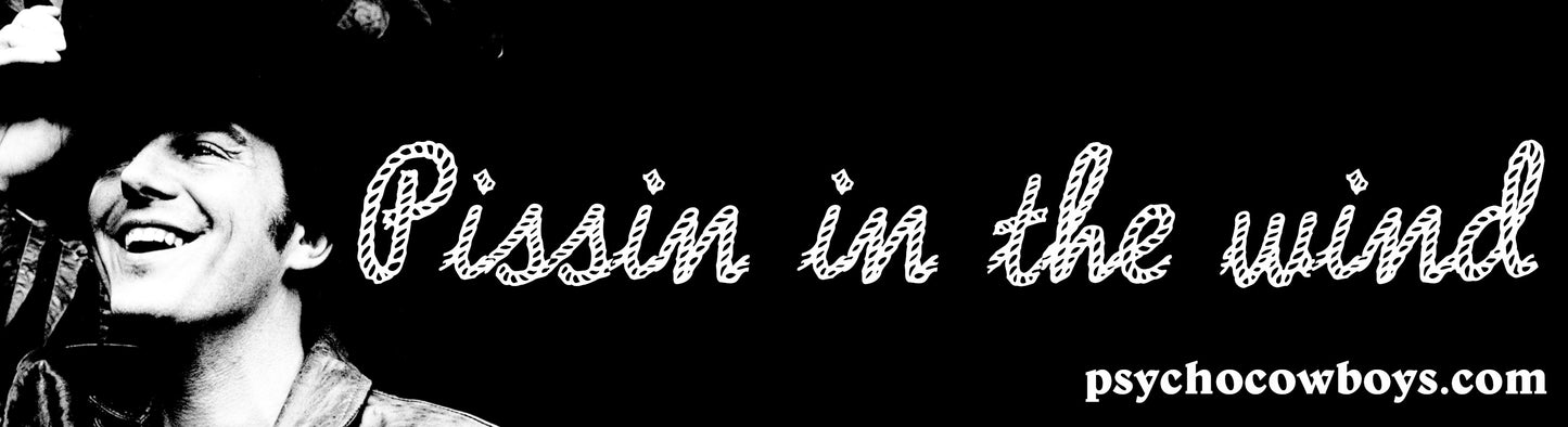 Jerry Jeff Walker Pissin In The Wind Bumper Sticker