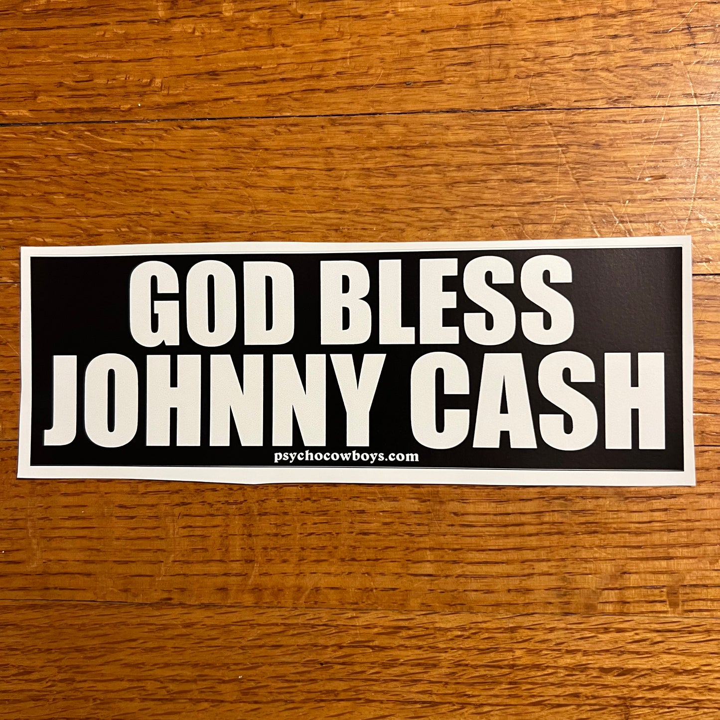 God Bless Johnny Cash Country Bumper Sticker