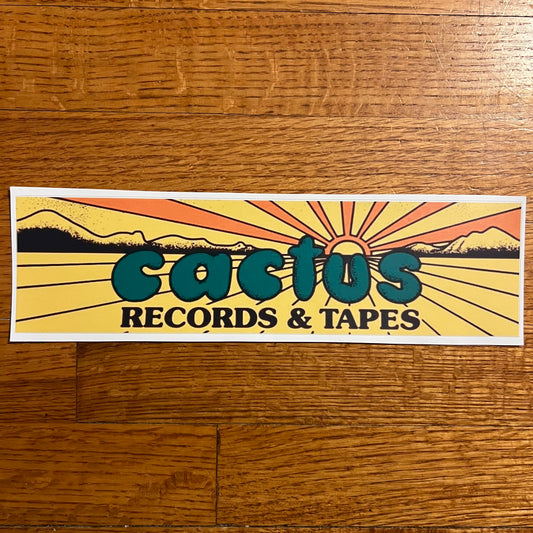 1970’s Cactus Music Record Store Vintage Logo Reproduction Bumper Sticker