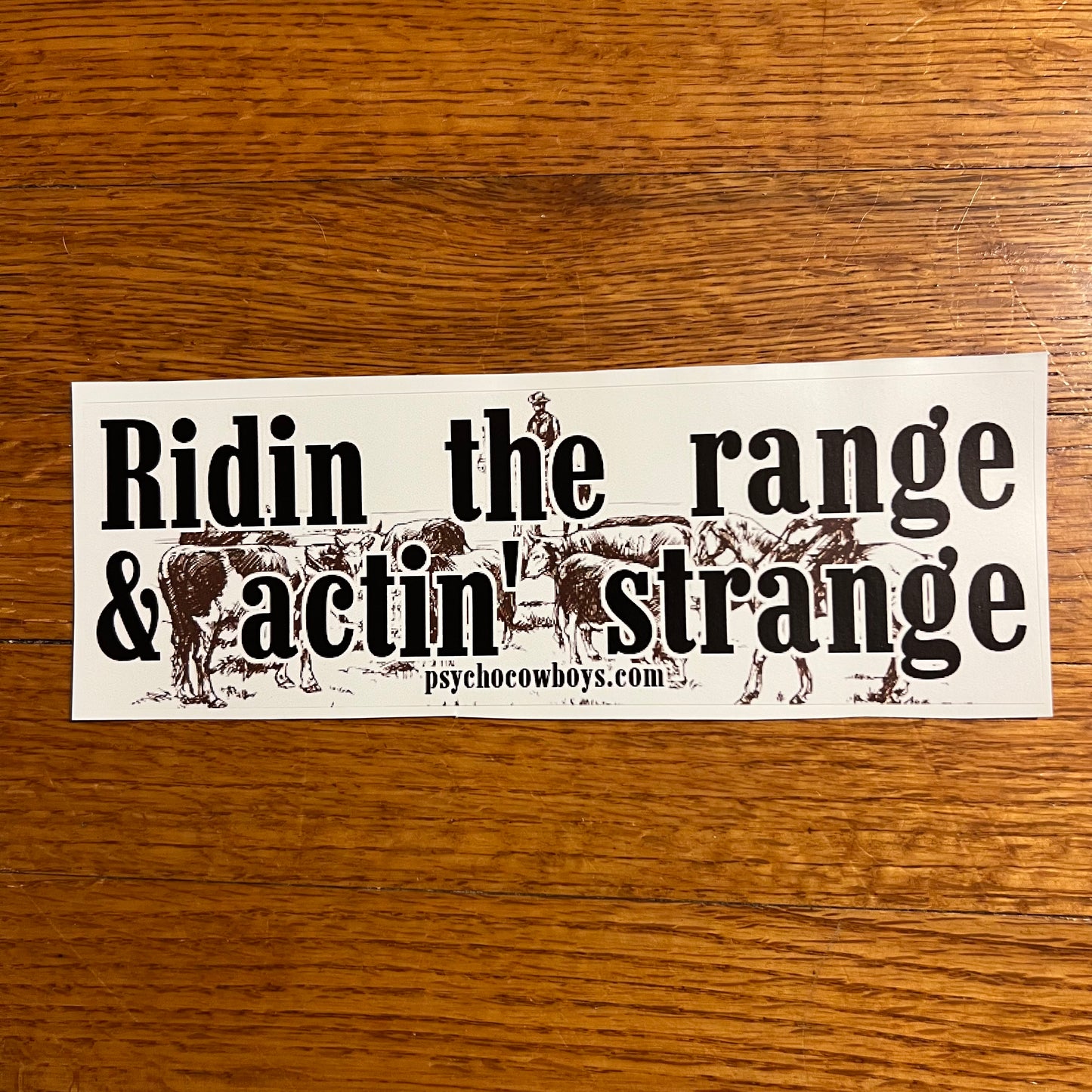 Vintage Rodeo & Western Themed Bumper Sticker Pack