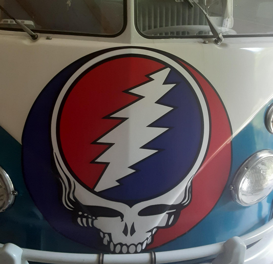 30”x30” Grateful Dead Steal Your Face Car Hood Vinyl Graphic