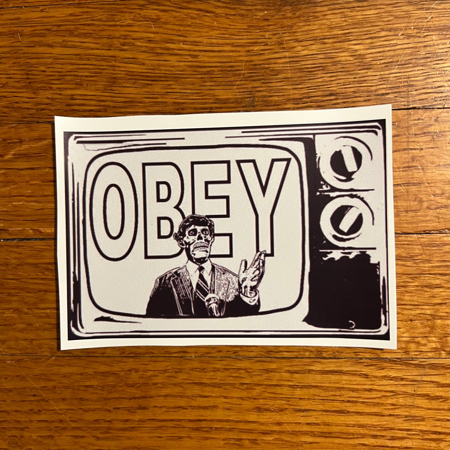 They Live OBEY Dystopian 1984 Bumper Sticker