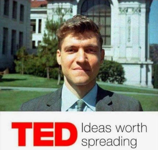 Ted Kaczynski TED TALK Ideas Worth Industrial Society Manifesto Bumper Sticker