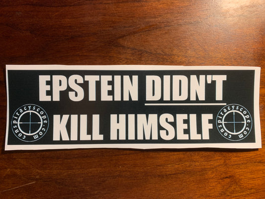 Epstein didn’t Kill Himself